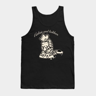 Drawing retro Vintage 80s and 90s best friends forever Tank Top